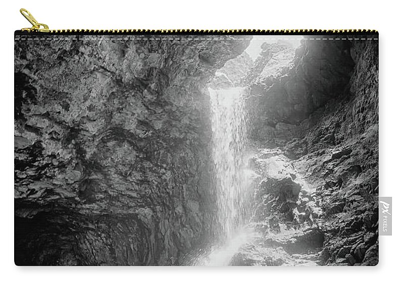 Napali Coast Zip Pouch featuring the photograph Coastal Cave by Jason Wolters