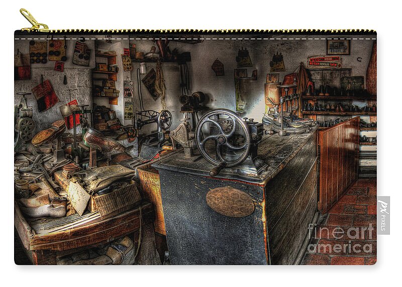 Art Carry-all Pouch featuring the photograph Cobbler's Shop by Yhun Suarez