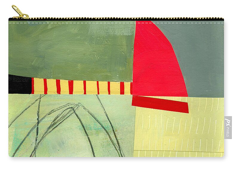 Abstract Art Zip Pouch featuring the painting Cocktail Fruit by Jane Davies