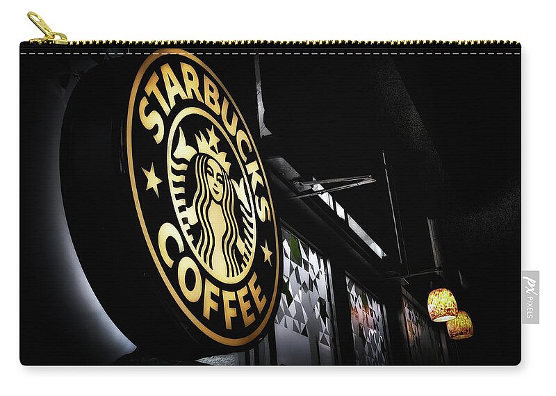 Starbucks Zip Pouch featuring the photograph Coffee Break by Spencer McDonald