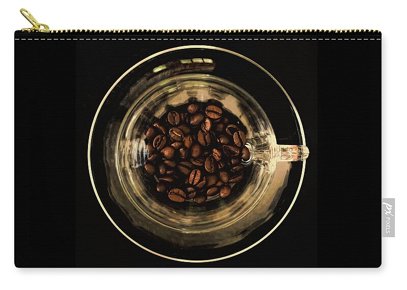 Terry D Photography Zip Pouch featuring the photograph Coffee Break Square by Terry DeLuco