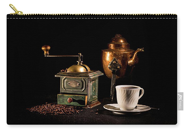 Coffee-time Carry-all Pouch featuring the photograph Coffee-time by Torbjorn Swenelius