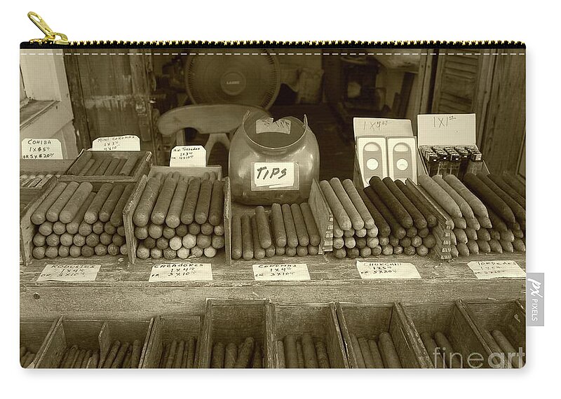 Cigar Zip Pouch featuring the photograph Cohiba by Debbi Granruth