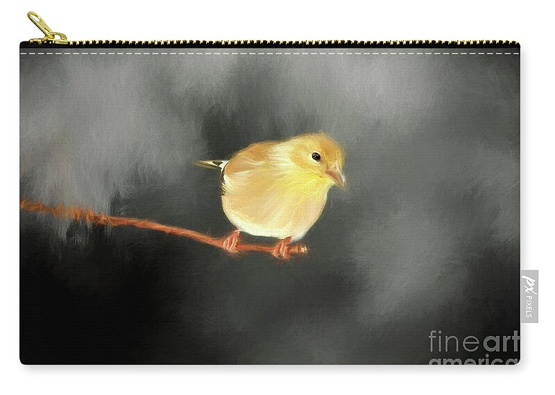Stark Zip Pouch featuring the photograph Cold Winters Day by Darren Fisher