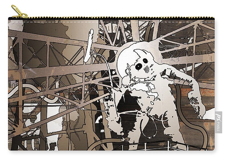 Colony Zip Pouch featuring the digital art Colony by Jason Casteel