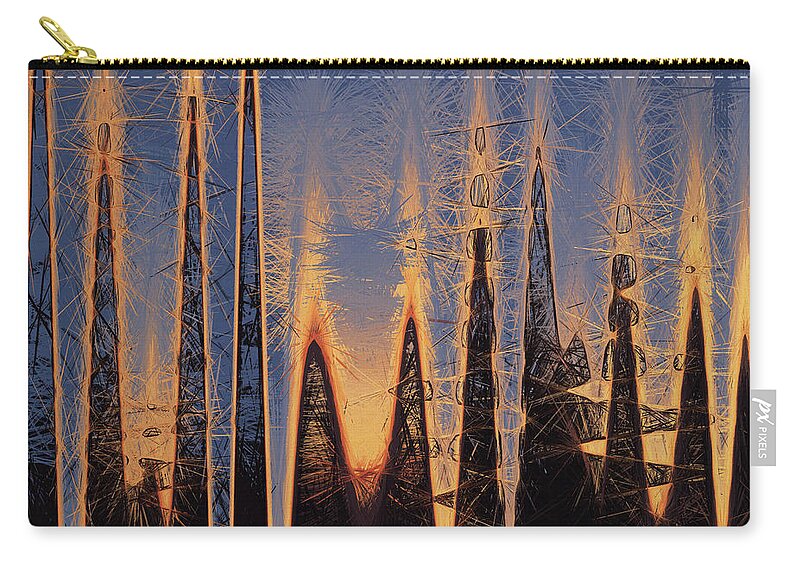 Abstract Zip Pouch featuring the photograph Color Abstraction XL by David Gordon