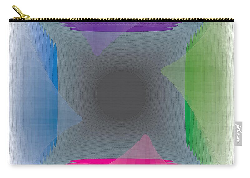 Blend Zip Pouch featuring the digital art Color Trap 1 by Kevin McLaughlin