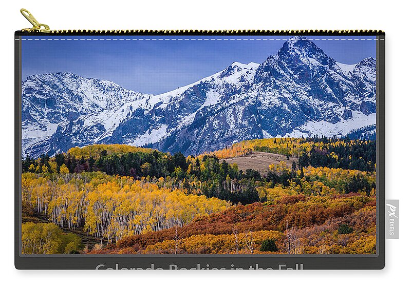  Zip Pouch featuring the photograph Colorado Rockies in the Fall - Ridgway by Gary Whitton