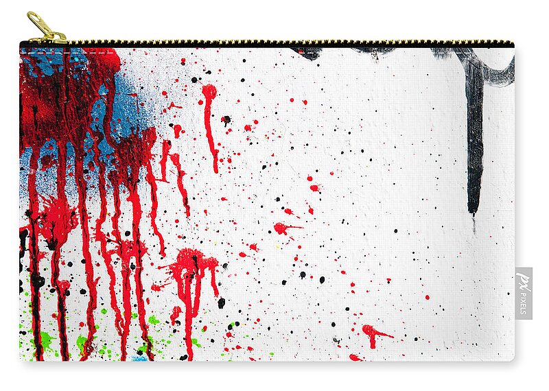 Abstract Carry-all Pouch featuring the photograph Colored wall textured background by Michalakis Ppalis