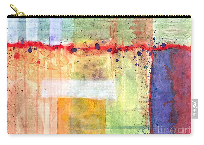 Artoffoxvox Zip Pouch featuring the painting Colorfields Watercolor by Kristen Fox