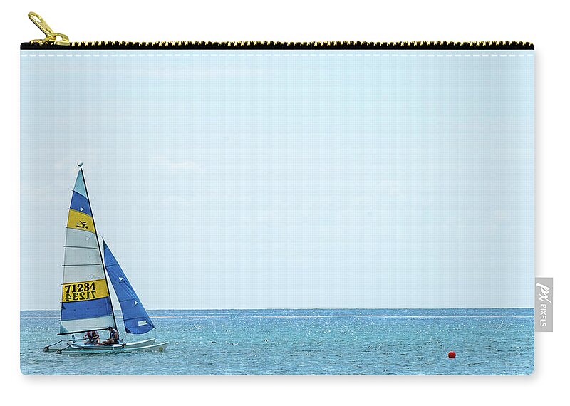 Florida Zip Pouch featuring the photograph Colorful Catamaran 3 Delray Beach Florida by Lawrence S Richardson Jr