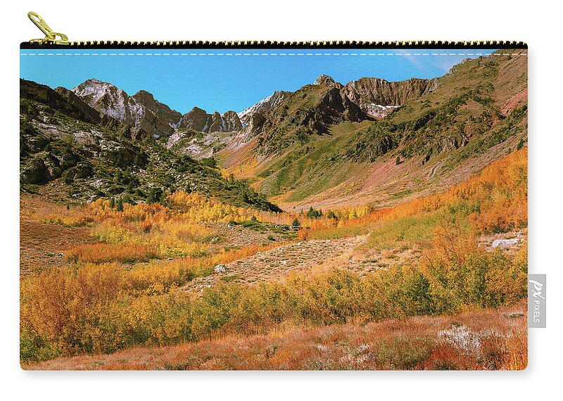 Af Zoom 24-70mm F/2.8g Zip Pouch featuring the photograph Colorful McGee Creek Valley by John Hight