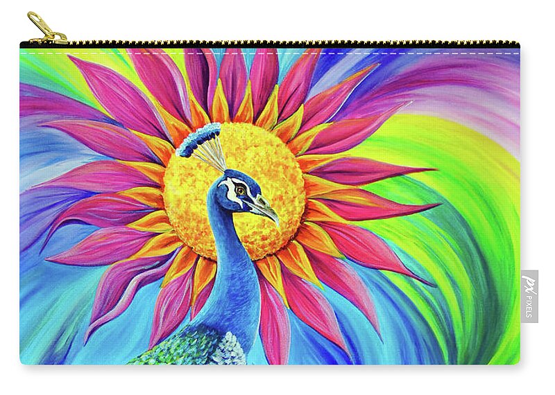 Nancy Cupp Zip Pouch featuring the painting Colors Of His Splendor by Nancy Cupp