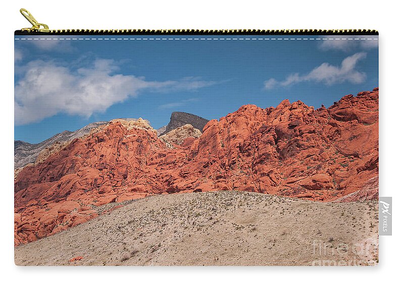 Red Rock Canyon National Conservation Area Zip Pouch featuring the photograph Colors of Red Rock Canyon Two by Bob Phillips