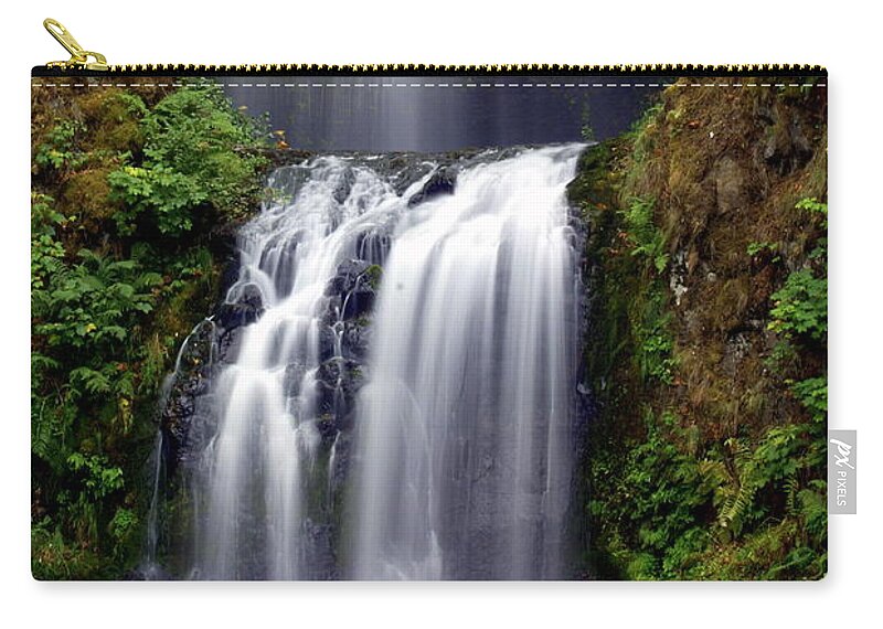 Waterfall Zip Pouch featuring the photograph Columba River Gorge Falls 3 by Marty Koch