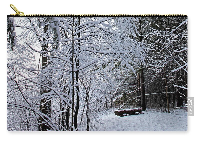 Guelph Zip Pouch featuring the photograph Come And Sit With Me by Debbie Oppermann
