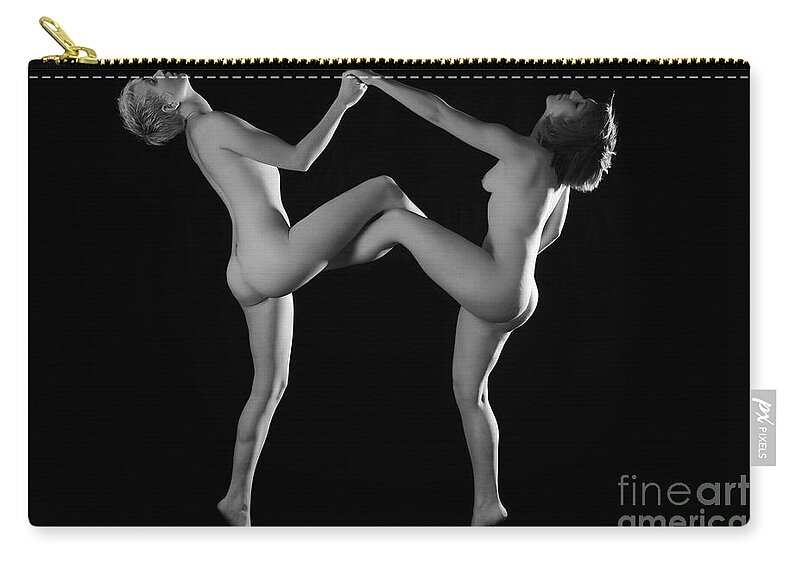 Artistic Zip Pouch featuring the photograph Come Here by Robert WK Clark