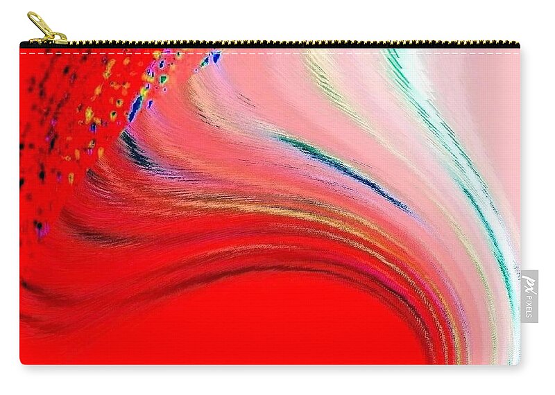 Abstract Zip Pouch featuring the digital art Conceptual 6 by Will Borden