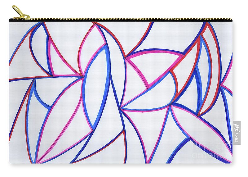Abstract Zip Pouch featuring the drawing Concert by Lara Morrison