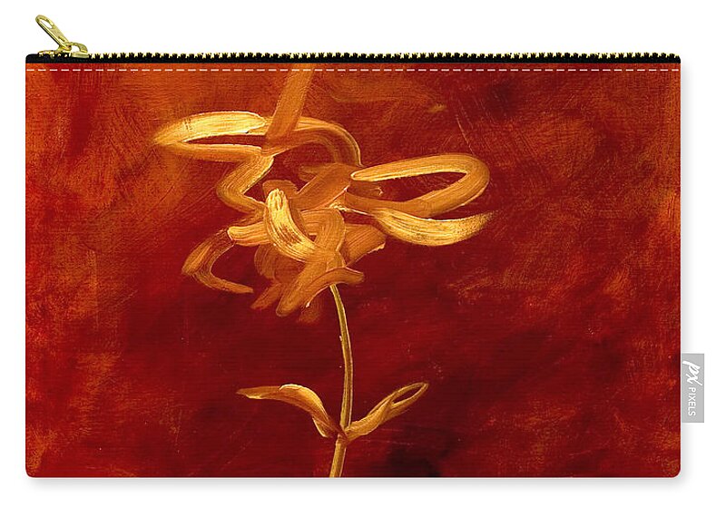 Abstract Zip Pouch featuring the painting Confidence by Shannon Grissom