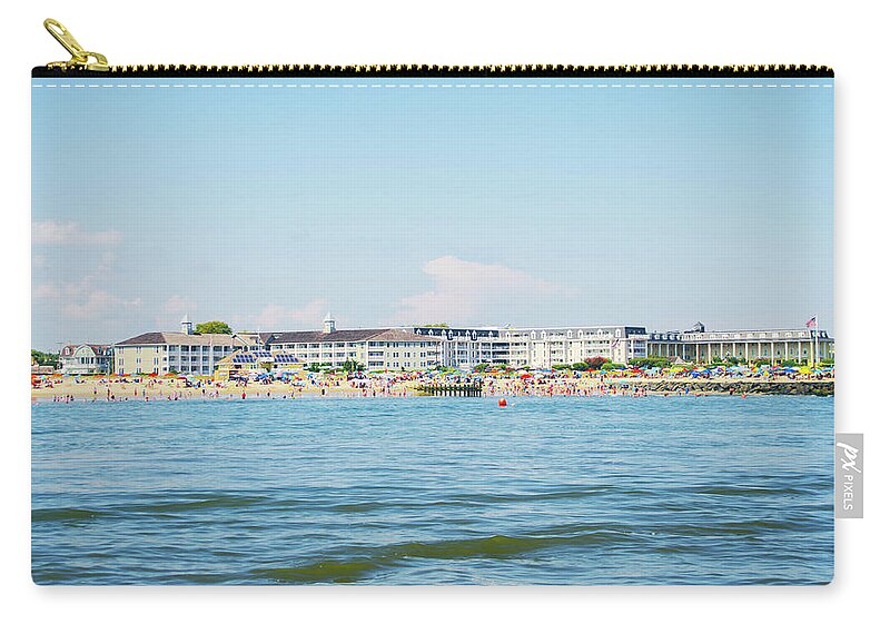 Congress Zip Pouch featuring the photograph Congress Hall at Cape May by Bill Cannon