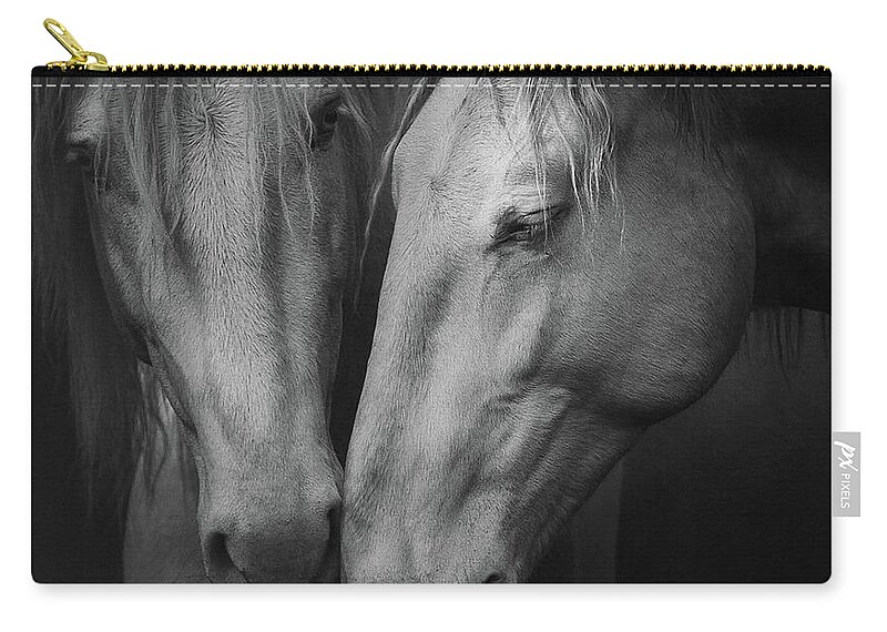 Russian Artists New Wave Zip Pouch featuring the photograph Connection by Ekaterina Druz