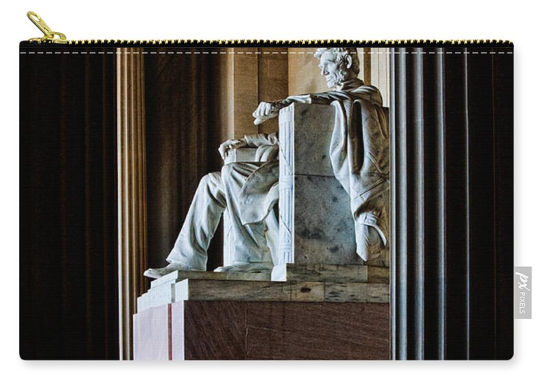 Lincoln Zip Pouch featuring the photograph Contemplation by Christopher Holmes
