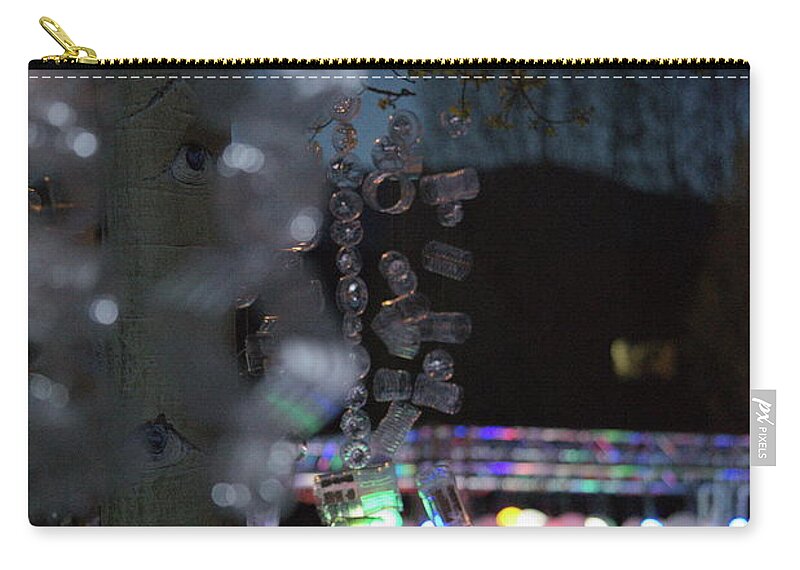 Lights Zip Pouch featuring the photograph Convergence of Lights by Ivan Franklin