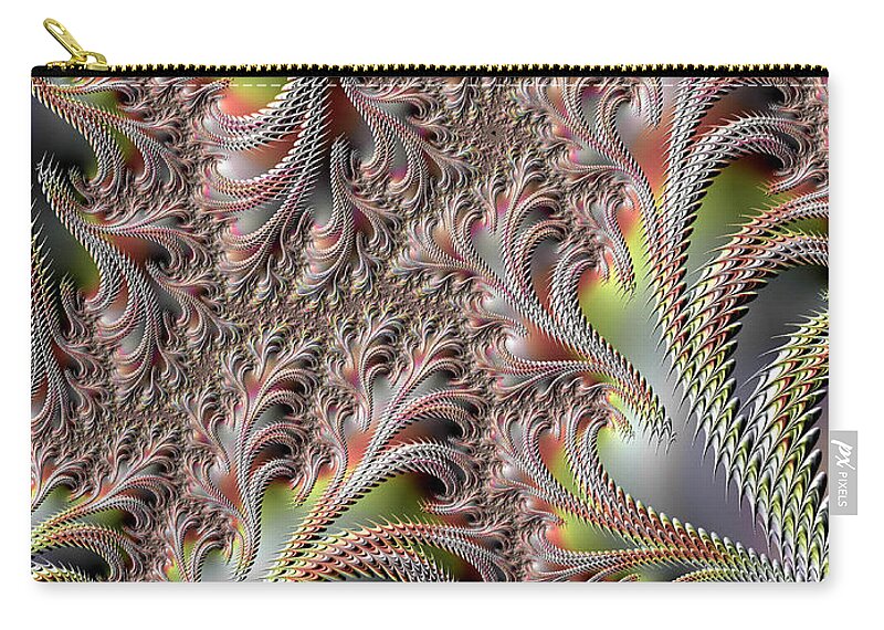 Abstract Zip Pouch featuring the digital art Cooling Fans by Michele A Loftus