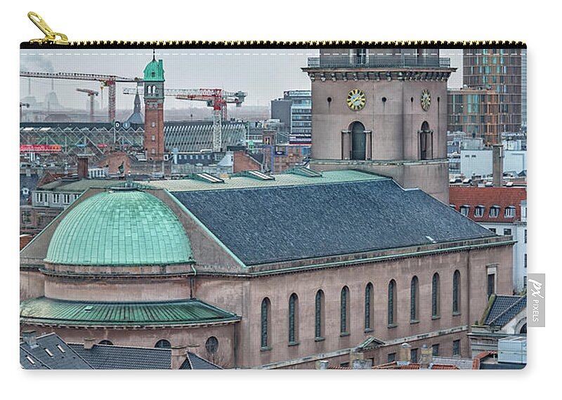 Lady Zip Pouch featuring the photograph Copenhagen Vor Frue Kirke by Antony McAulay