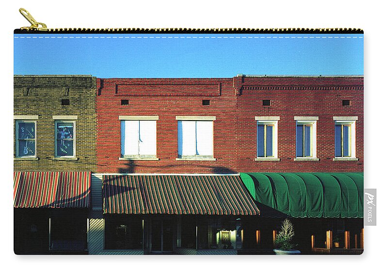 City Zip Pouch featuring the photograph Corinth Light by Jan W Faul