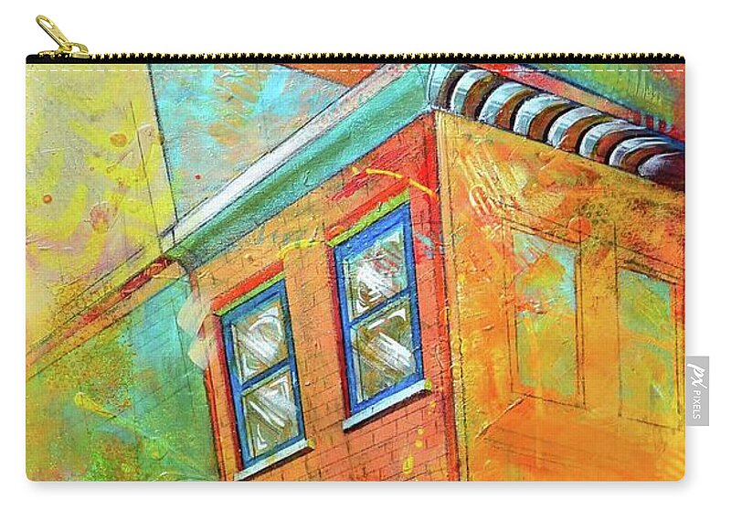 Building Carry-all Pouch featuring the painting Cornice by Christopher Triner