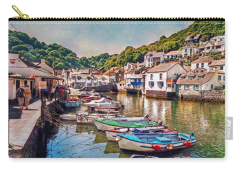 Polperro Zip Pouch featuring the photograph Cornish Smuggler Jewel by Hanny Heim