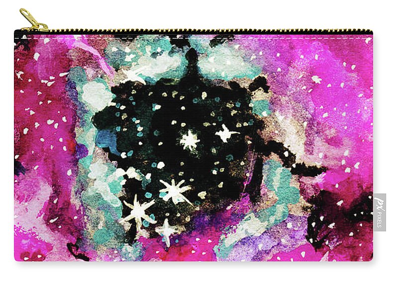 Sky Carry-all Pouch featuring the painting Womb of the Universe by Srimati Arya Moon