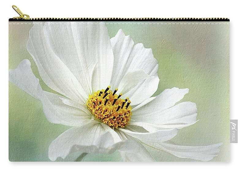 Photography Zip Pouch featuring the photograph Cosmos Pastel by Kaye Menner by Kaye Menner