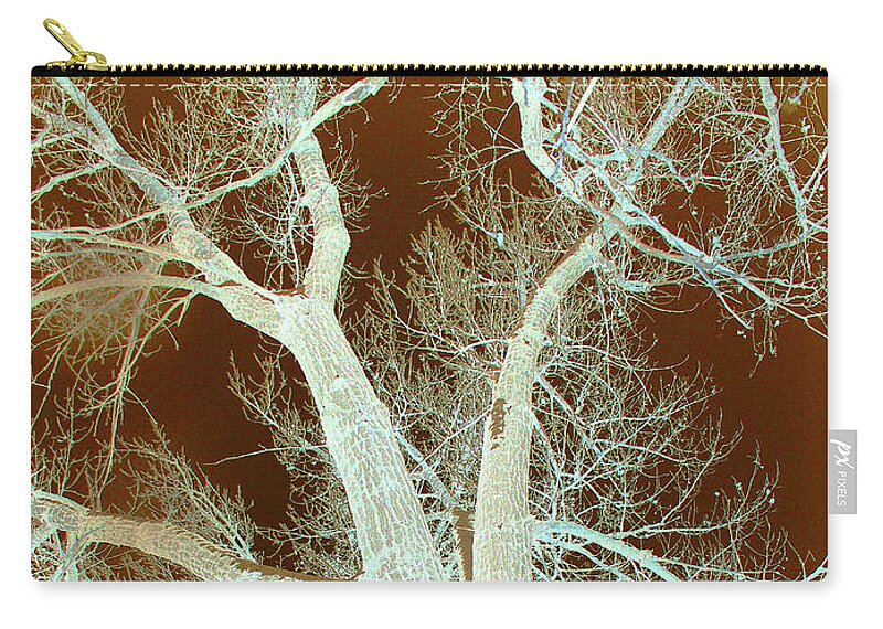 Cottonwoods Zip Pouch featuring the photograph Cottonwood Towers by Cris Fulton