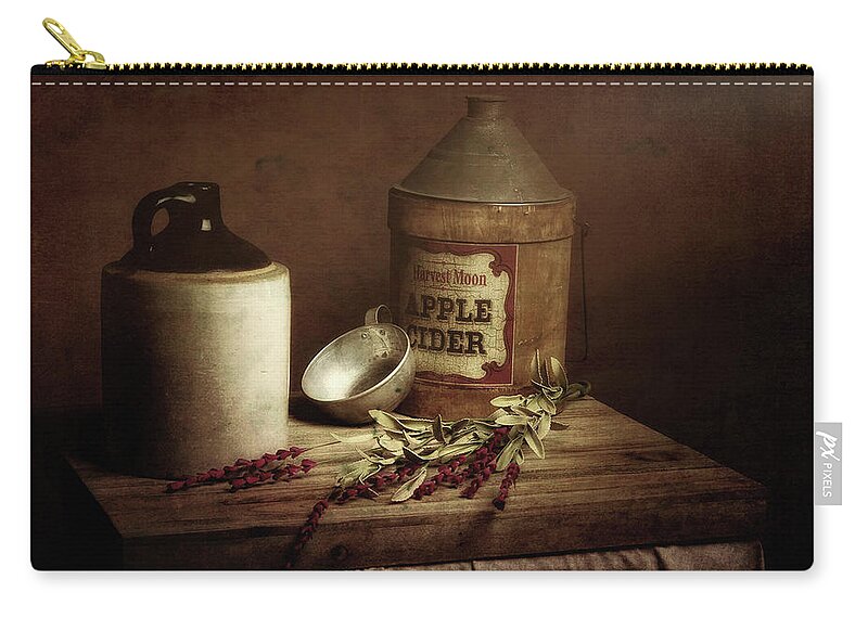 Still Life Zip Pouch featuring the photograph Country Cider by Tom Mc Nemar