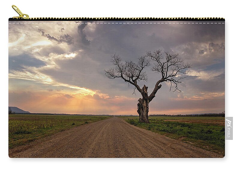 Old Zip Pouch featuring the photograph Country Road by Eilish Palmer
