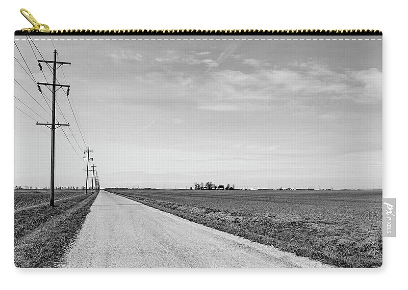 Rural Zip Pouch featuring the photograph Country Roads by Holly Ross