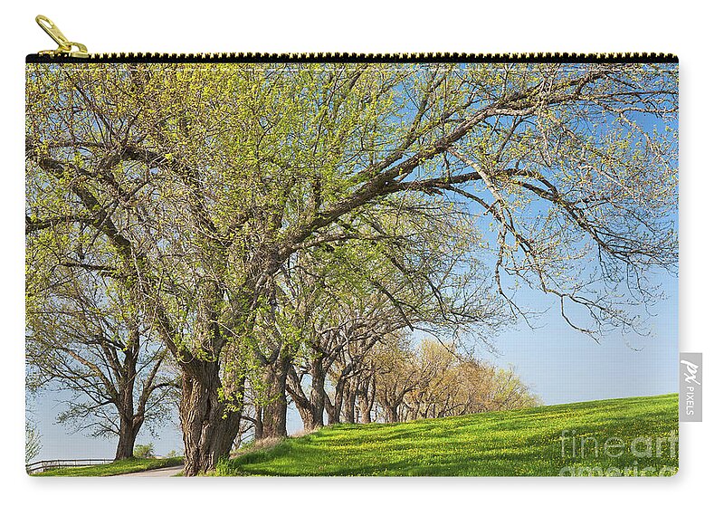 Spring Zip Pouch featuring the photograph Country Spring by Alan L Graham