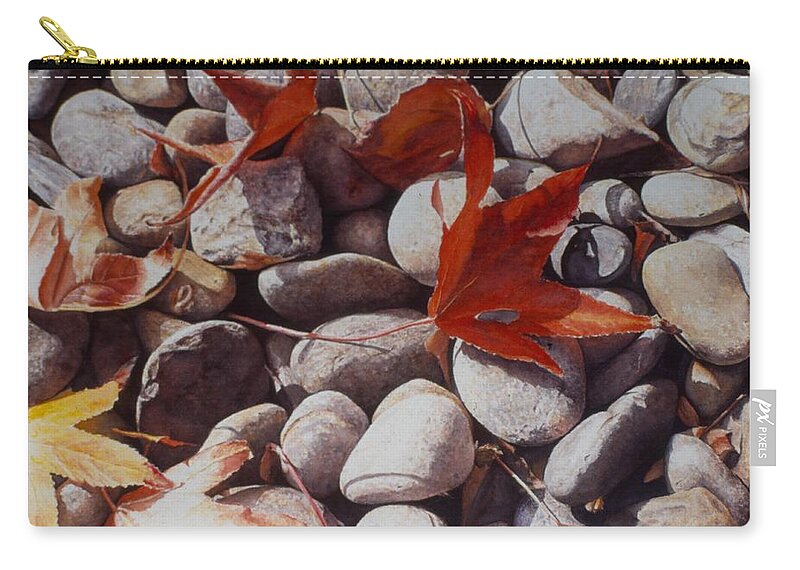 Landscape Zip Pouch featuring the painting Cowper Street #2 by Barbara Pease