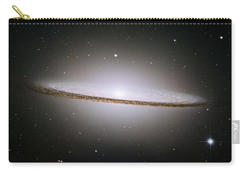 Galaxy Zip Pouch featuring the painting Crane-s1 by Celestial Images