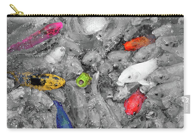Fish Zip Pouch featuring the photograph Freedom by Samantha Delory