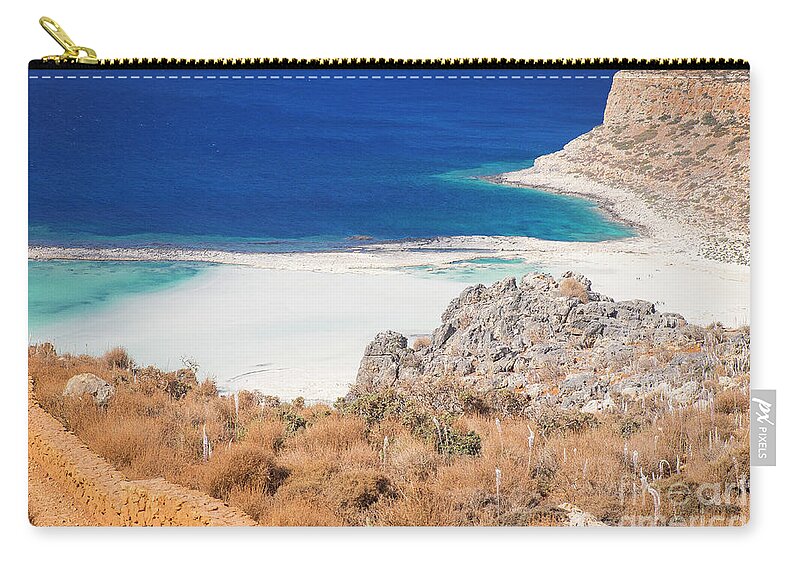 Chania Zip Pouch featuring the photograph Crete by Milena Boeva