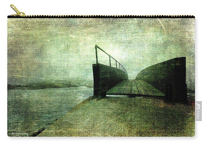 Ocean Zip Pouch featuring the photograph Crossing a Bridge by Randi Grace Nilsberg