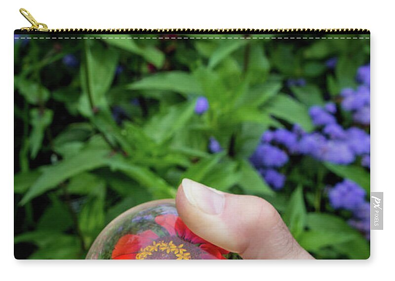 Plant Zip Pouch featuring the photograph Crystal Garden by Deborah Klubertanz