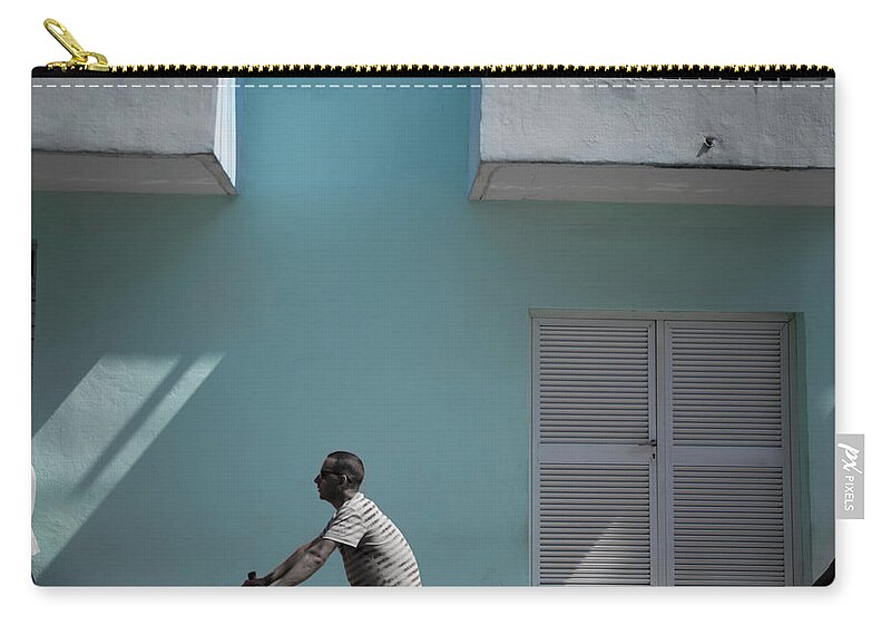 Cuban Street Life Zip Pouch featuring the photograph Cuba #6 by David Chasey