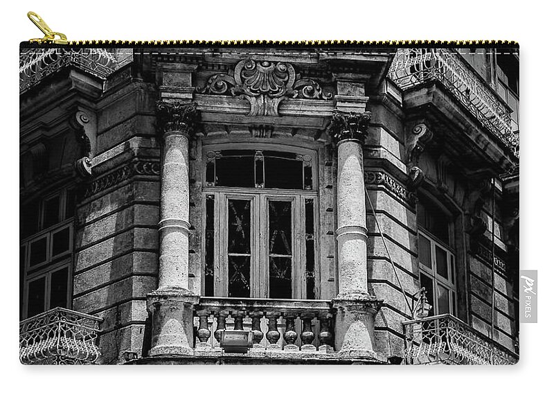 Cuba Zip Pouch featuring the photograph Cuba Corner by Perry Webster