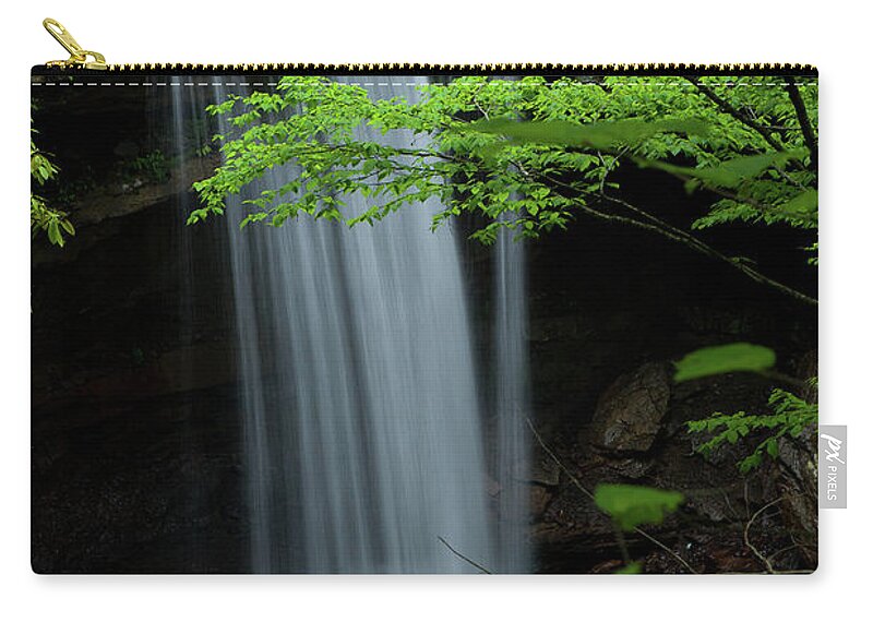 Waterfall Carry-all Pouch featuring the photograph Cucumber Falls by Rich S