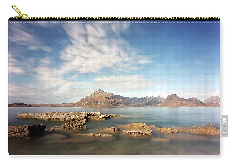 Photography Zip Pouch featuring the photograph Cuillin Mountain Range by Grant Glendinning